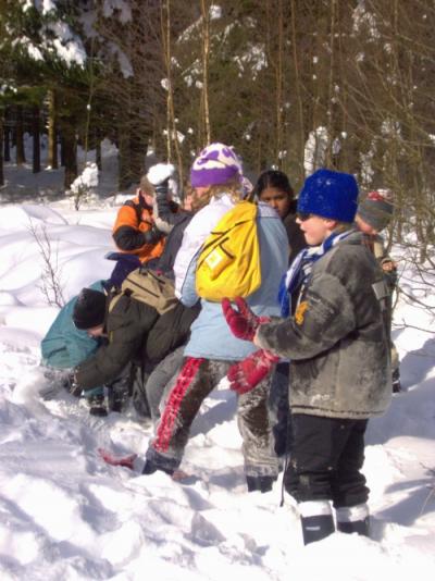 Kinderen in de sneeuw